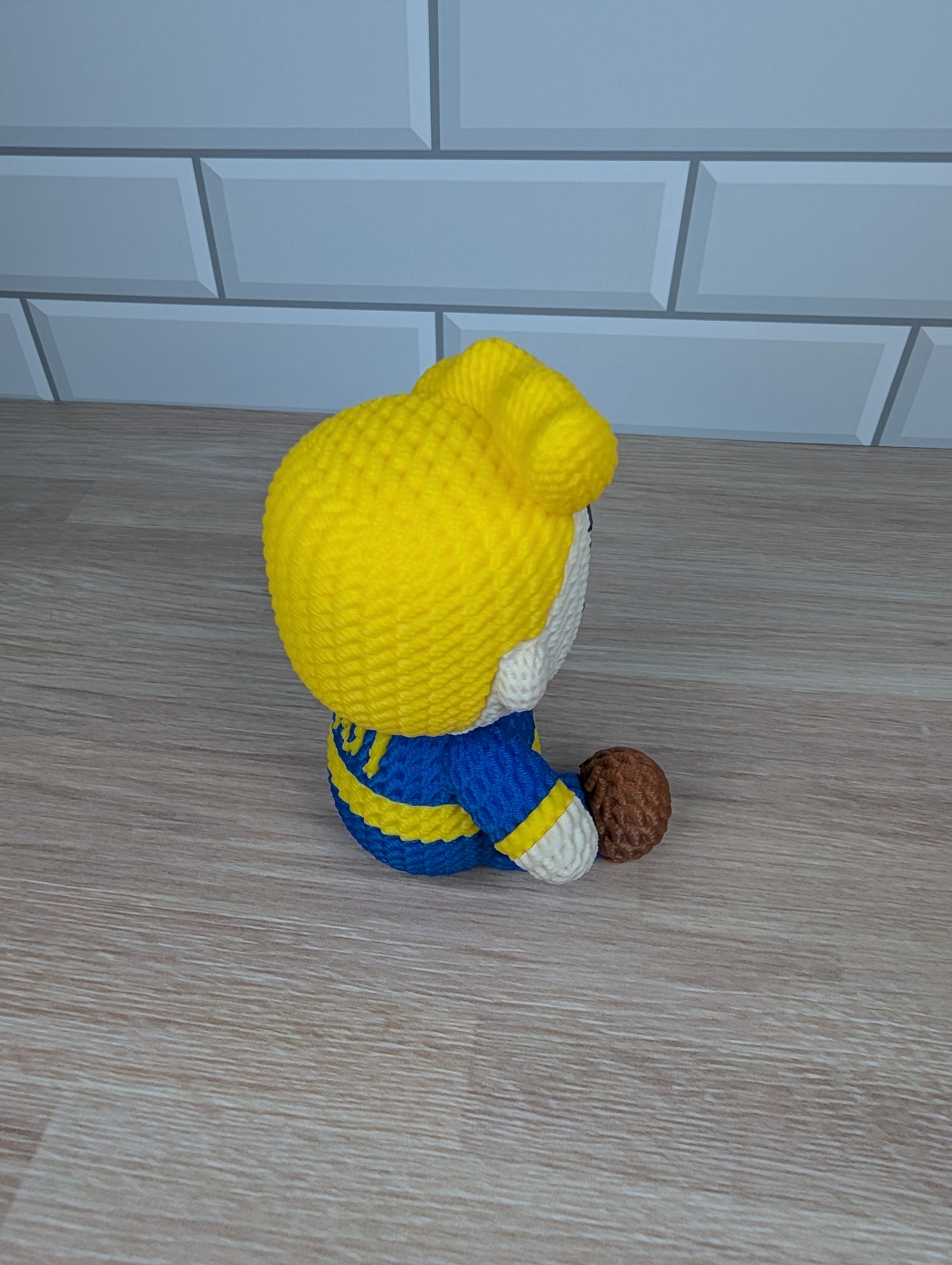 Knit-Texture Look Fallout Vault Boy Figurine