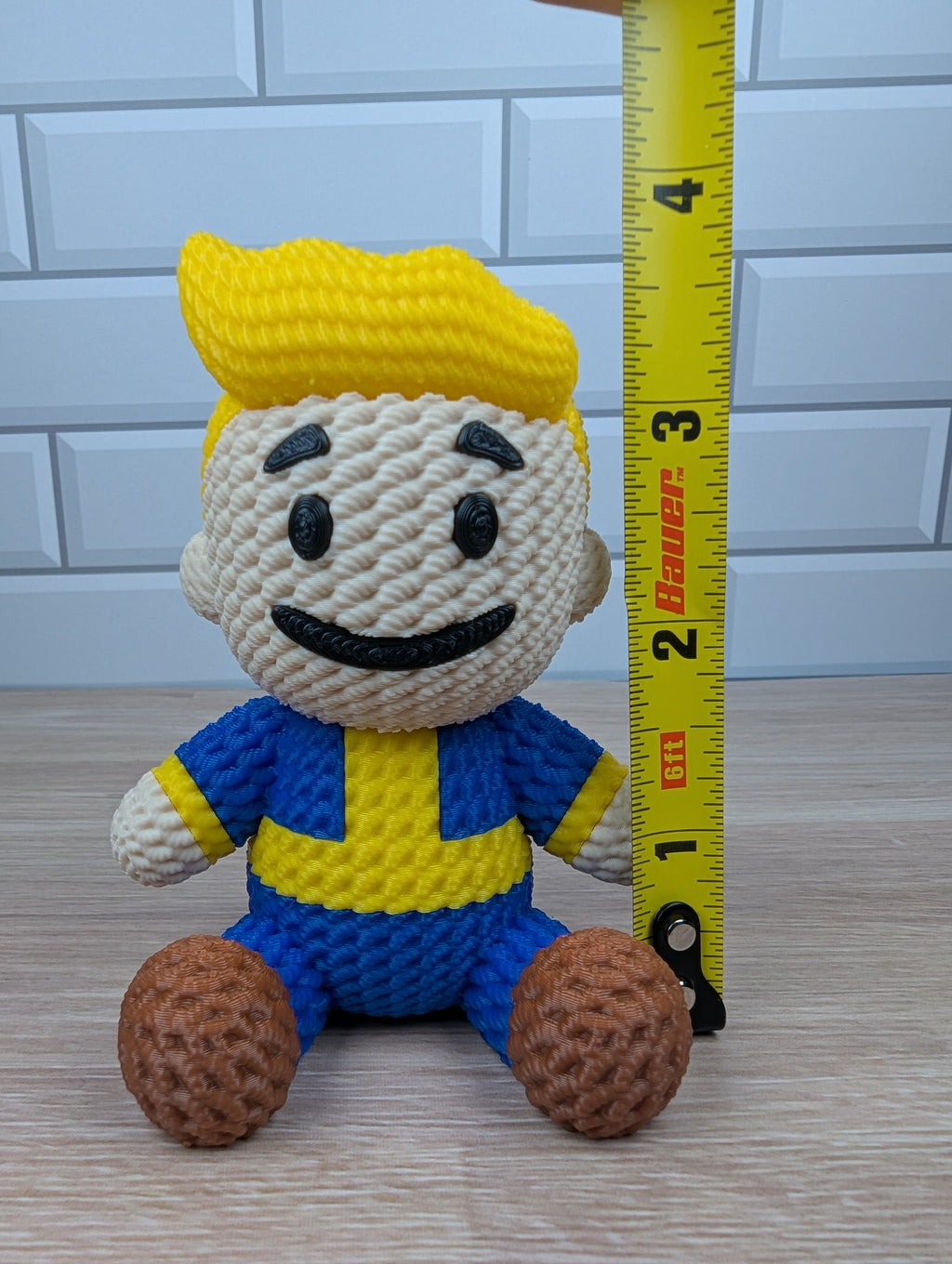 Knit-Texture Look Fallout Vault Boy Figurine