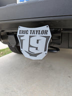 Personalized Motocross Number Plate Trailer Hitch Cover
