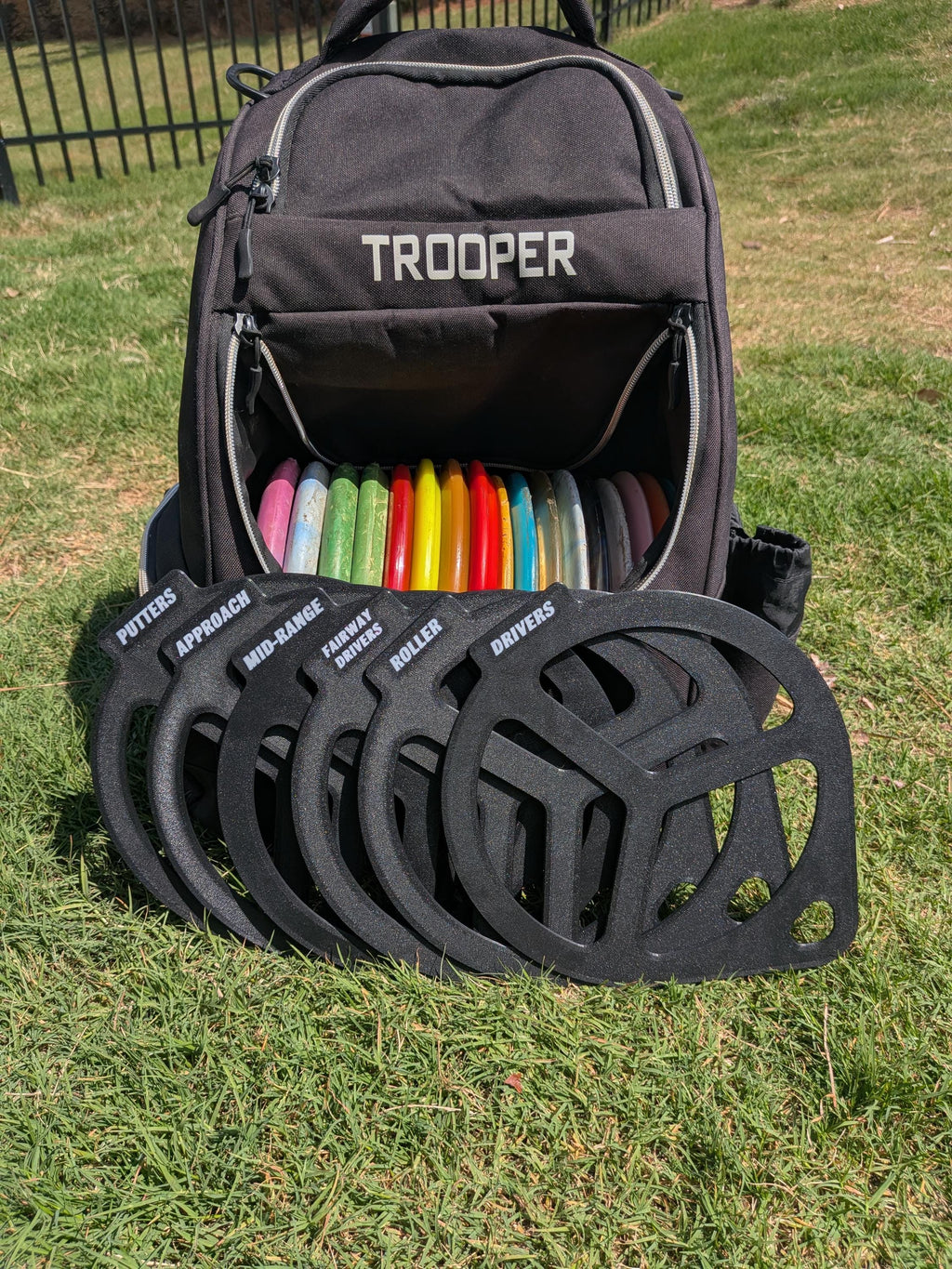 3D Printed Disc Golf Bag Dividers - Set of 6 | Custom Colors | Disc Golf Organizer | Disc Separators | Gift for Disc Golfer