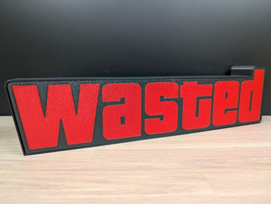 Wasted LED Sign – 3D Printed Gamer Room Decor