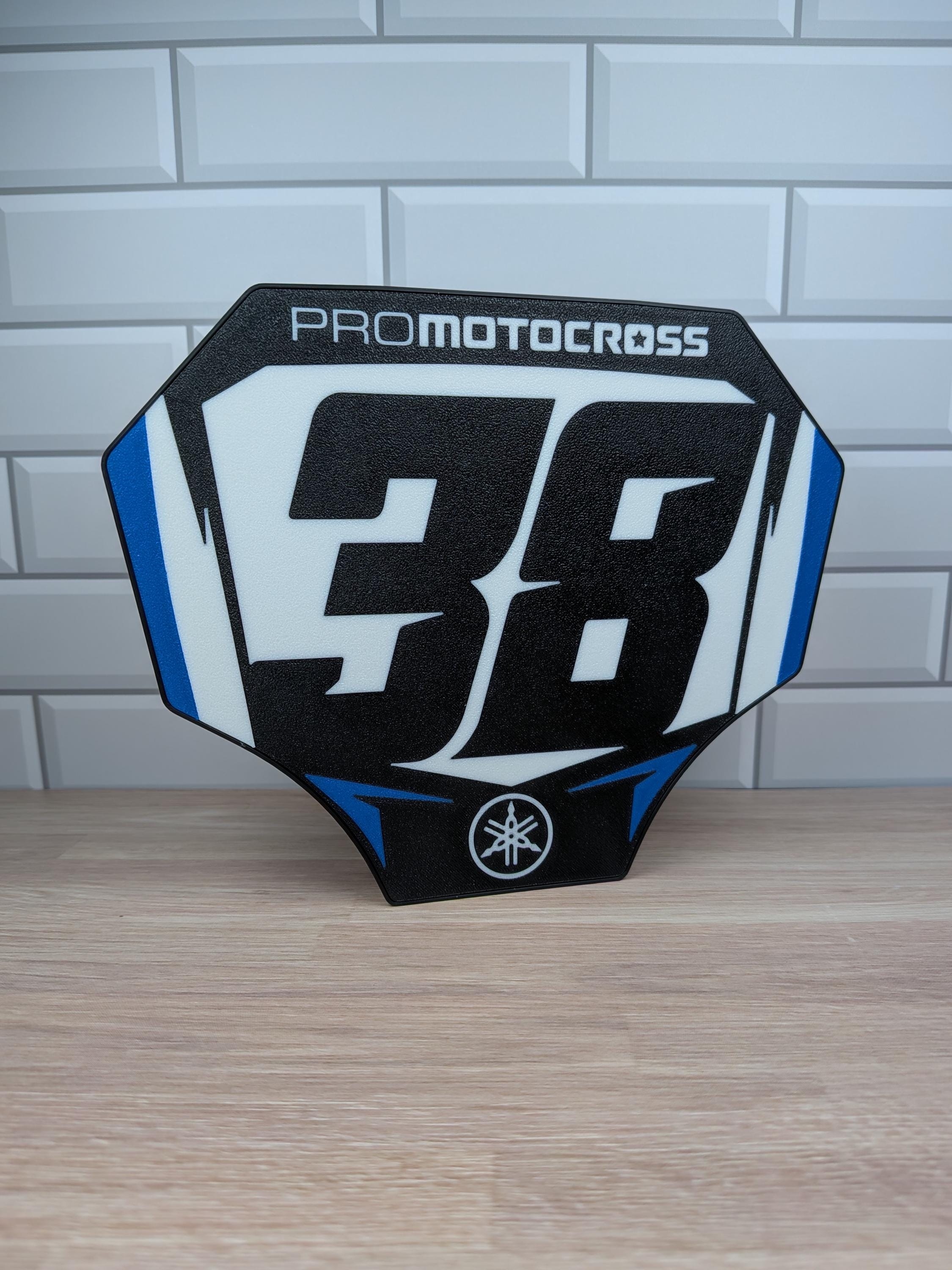 Haiden Deegan 450 Number Plate LED Lightbox | 3D Printed Motocross Light Up Sign